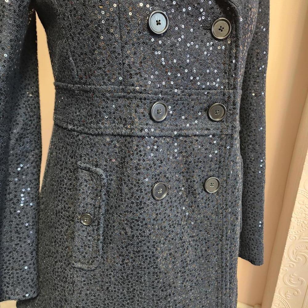 NWOT Loft sequin navy blazer jacket extra buttons attached 4 BBB5 - Picture 2 of 8
